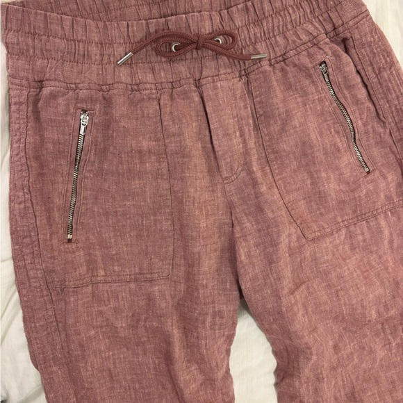 Athleta Cabo Linen Wide Leg Pants | 100% Linen | Natural Fibers - Picture 3 of 9